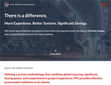 Tablet Screenshot of parkerinternational.com